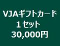 VJAギフトカード　１セット金額　30,000円